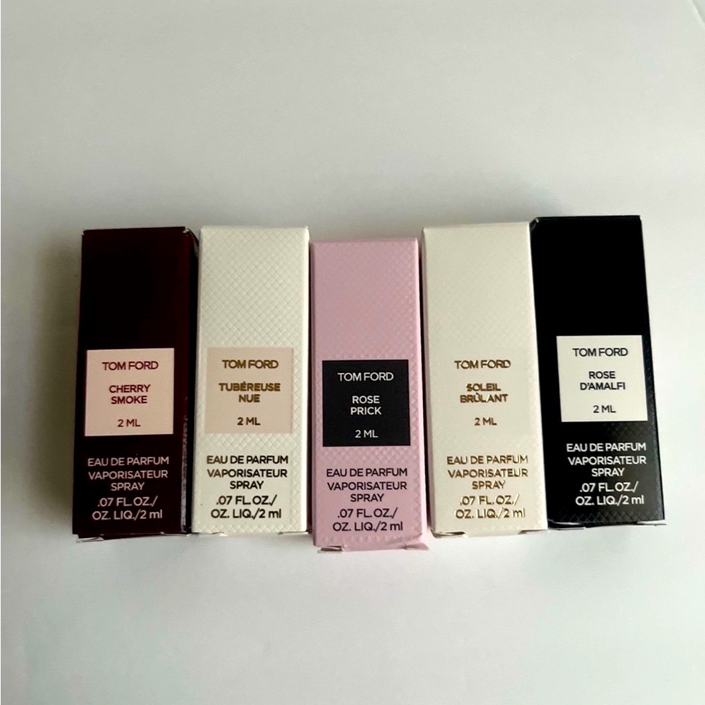 New Set of 5 Tom Ford perfume samples